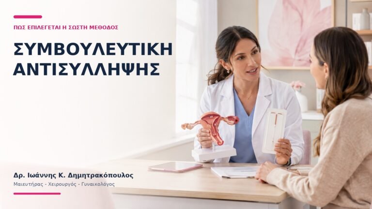 Συμβουλευτική Αντισύλληψης: Πώς Επιλέγεται η Σωστή Μέθοδος; - Δρ. Ιωάννης Κ. Δημητρακόπουλος
