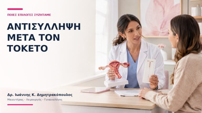 Αντισύλληψη Μετά τον Τοκετό: Ποιες Επιλογές Συζητάμε; - Δρ. Ιωάννης Κ. Δημητρακόπουλος