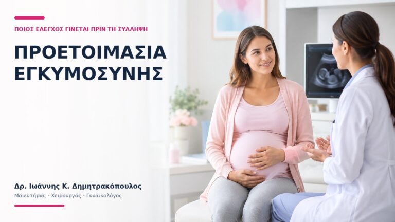 Προετοιμασία Εγκυμοσύνης: Ποιος Έλεγχος Γίνεται Πριν τη Σύλληψη; - Δρ. Ιωάννης Κ. Δημητρακόπουλος
