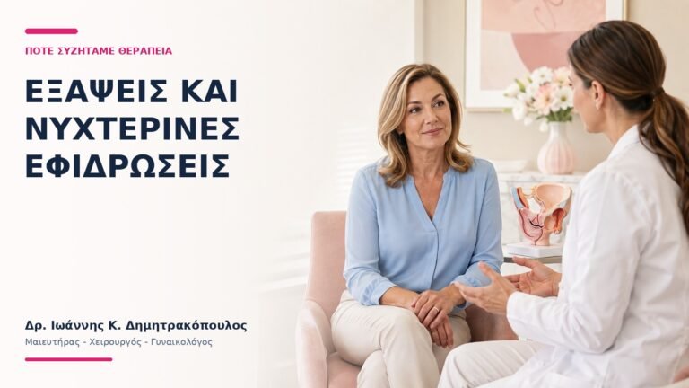 Εξάψεις και Νυχτερινές Εφιδρώσεις: Πότε Συζητάμε Θεραπεία; - Δρ. Ιωάννης Κ. Δημητρακόπουλος