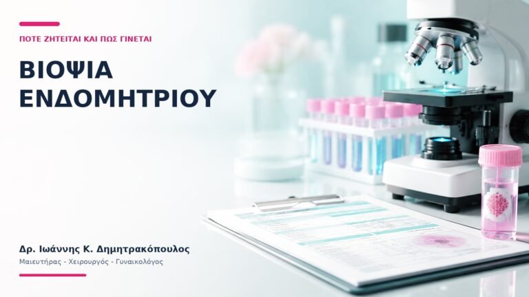 Βιοψία Ενδομητρίου: Πότε Ζητείται και Πώς Γίνεται; - Δρ. Ιωάννης Κ. Δημητρακόπουλος