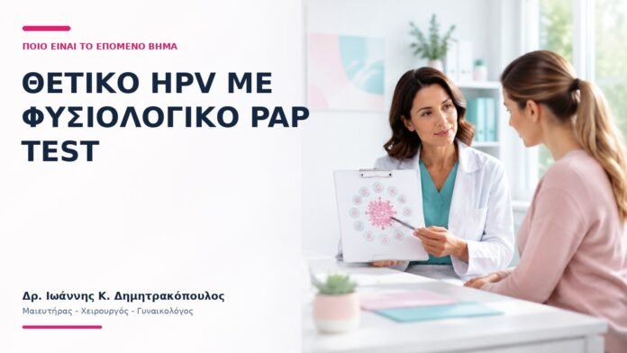 Θετικό HPV με Φυσιολογικό Pap Test: Ποιο Είναι το Επόμενο Βήμα; Θετικό HPV με Φυσιολογικό Pap Test: Ποιο Είναι το Επόμενο Βήμα; - Δρ. Ιωάννης Κ. Δημητρακόπουλος