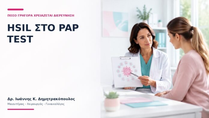 HSIL στο Pap Test: Πόσο Γρήγορα Χρειάζεται Διερεύνηση; HSIL στο Pap Test: Πόσο Γρήγορα Χρειάζεται Διερεύνηση; - Δρ. Ιωάννης Κ. Δημητρακόπουλος