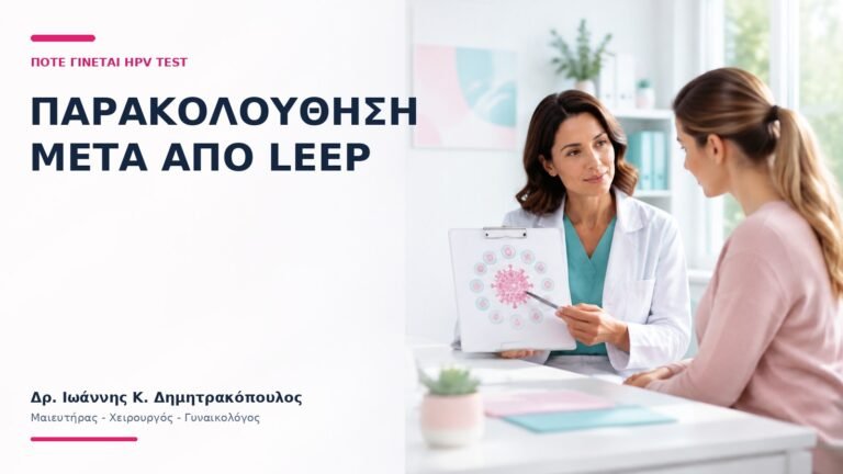 Παρακολούθηση Μετά από LEEP: Πότε Γίνεται HPV Test; - Δρ. Ιωάννης Κ. Δημητρακόπουλος