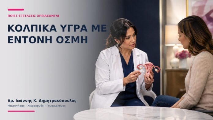 Κολπικά Υγρά με Έντονη Οσμή: Ποιες Εξετάσεις Χρειάζονται; Κολπικά Υγρά με Έντονη Οσμή: Ποιες Εξετάσεις Χρειάζονται; - Δρ. Ιωάννης Κ. Δημητρακόπουλος