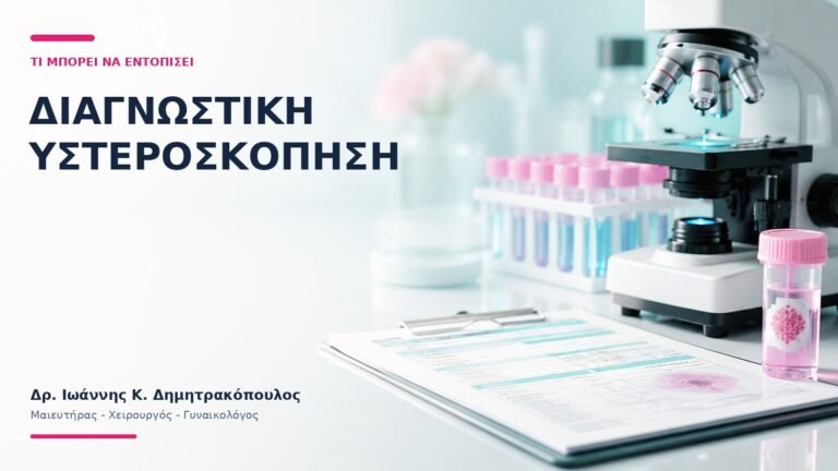 Διαγνωστική Υστεροσκόπηση: Τι Μπορεί να Εντοπίσει; - Δρ. Ιωάννης Κ. Δημητρακόπουλος