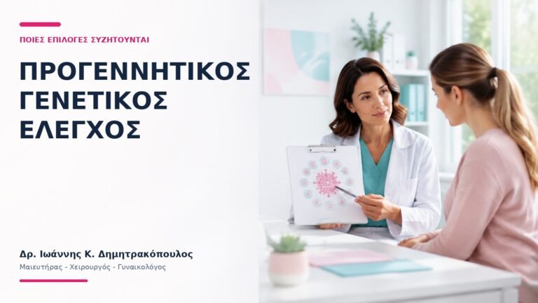 Προγεννητικός Γενετικός Έλεγχος: Ποιες Επιλογές Συζητούνται; - Δρ. Ιωάννης Κ. Δημητρακόπουλος