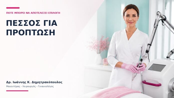 Πεσσός για Πρόπτωση: Πότε Μπορεί να Αποτελέσει Επιλογή; Πεσσός για Πρόπτωση: Πότε Μπορεί να Αποτελέσει Επιλογή; - Δρ. Ιωάννης Κ. Δημητρακόπουλος