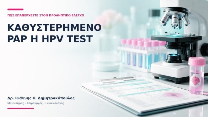 Καθυστερημένο Pap ή HPV Test: Πώς Επανέρχεστε στον Προληπτικό Έλεγχο; Καθυστερημένο Pap ή HPV Test: Πώς Επανέρχεστε στον Προληπτικό Έλεγχο; - Δρ. Ιωάννης Κ. Δημητρακόπουλος