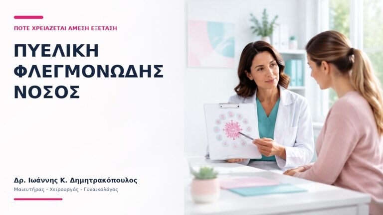 Πυελική Φλεγμονώδης Νόσος: Πότε Χρειάζεται Άμεση Εξέταση; - Δρ. Ιωάννης Κ. Δημητρακόπουλος