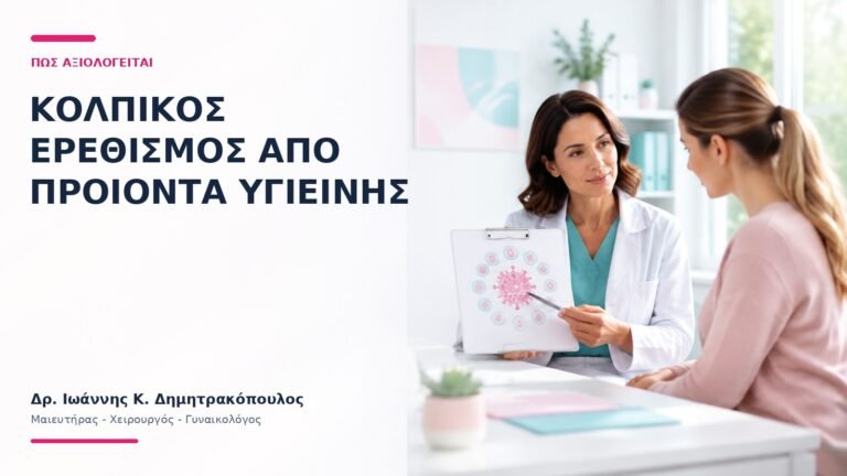 Κολπικός Ερεθισμός από Προϊόντα Υγιεινής: Πώς Αξιολογείται; - Δρ. Ιωάννης Κ. Δημητρακόπουλος