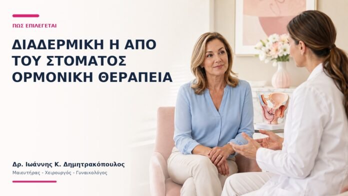 Διαδερμική ή Από του Στόματος Ορμονική Θεραπεία: Πώς Επιλέγεται; Διαδερμική ή Από του Στόματος Ορμονική Θεραπεία: Πώς Επιλέγεται; - Δρ. Ιωάννης Κ. Δημητρακόπουλος