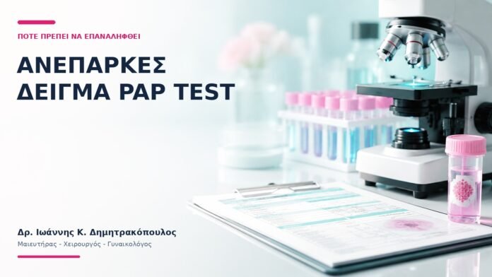 Ανεπαρκές Δείγμα Pap Test: Πότε Πρέπει να Επαναληφθεί; Ανεπαρκές Δείγμα Pap Test: Πότε Πρέπει να Επαναληφθεί; - Δρ. Ιωάννης Κ. Δημητρακόπουλος
