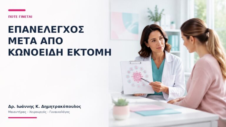 Επανέλεγχος Μετά από Κωνοειδή Εκτομή: Πότε Γίνεται; - Δρ. Ιωάννης Κ. Δημητρακόπουλος