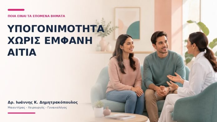 Υπογονιμότητα χωρίς Εμφανή Αιτία: Ποια Είναι τα Επόμενα Βήματα; - Δρ. Ιωάννης Κ. Δημητρακόπουλος