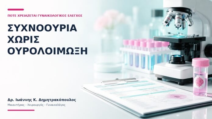 Συχνοουρία χωρίς Ουρολοίμωξη: Πότε Χρειάζεται Γυναικολογικός Έλεγχος; - Δρ. Ιωάννης Κ. Δημητρακόπουλος