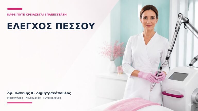 Έλεγχος Πεσσού: Κάθε Πότε Χρειάζεται Επανεξέταση; - Δρ. Ιωάννης Κ. Δημητρακόπουλος