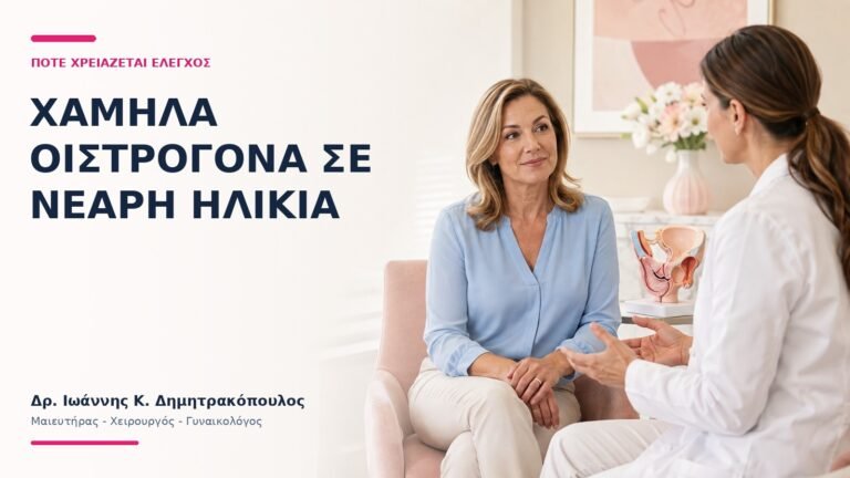Χαμηλά Οιστρογόνα σε Νεαρή Ηλικία: Πότε Χρειάζεται Έλεγχος; - Δρ. Ιωάννης Κ. Δημητρακόπουλος