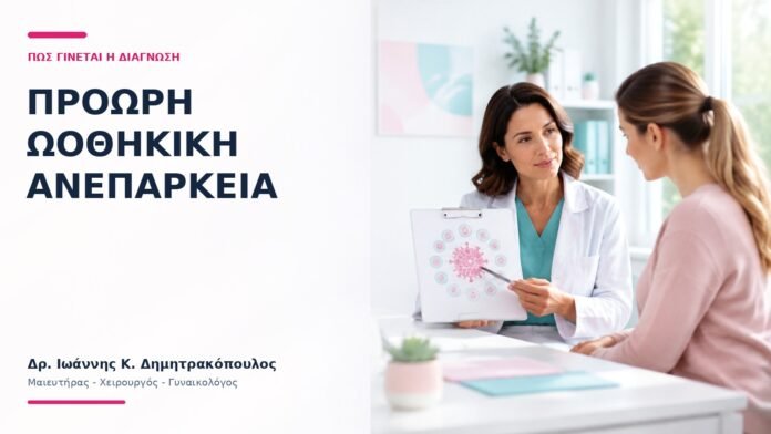 Πρόωρη Ωοθηκική Ανεπάρκεια: Πώς Γίνεται η Διάγνωση; Πρόωρη Ωοθηκική Ανεπάρκεια: Πώς Γίνεται η Διάγνωση; - Δρ. Ιωάννης Κ. Δημητρακόπουλος