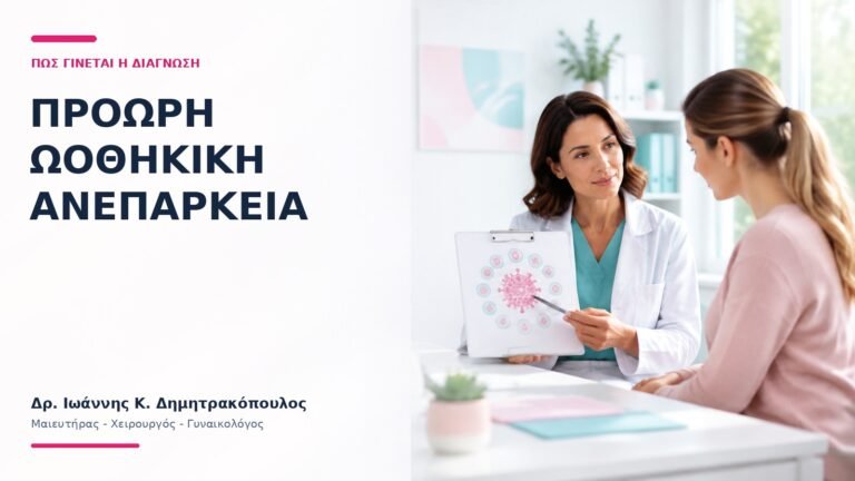Πρόωρη Ωοθηκική Ανεπάρκεια: Πώς Γίνεται η Διάγνωση; - Δρ. Ιωάννης Κ. Δημητρακόπουλος