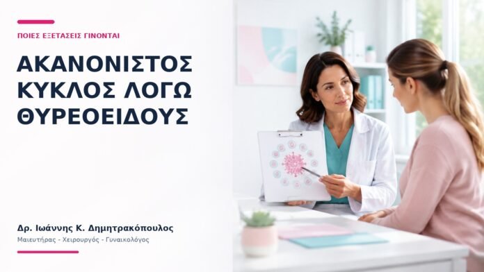 Ακανόνιστος Κύκλος λόγω Θυρεοειδούς: Ποιες Εξετάσεις Γίνονται; - Δρ. Ιωάννης Κ. Δημητρακόπουλος