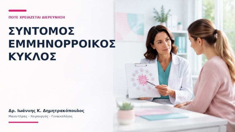 Σύντομος Εμμηνορροϊκός Κύκλος: Πότε Χρειάζεται Διερεύνηση; - Δρ. Ιωάννης Κ. Δημητρακόπουλος