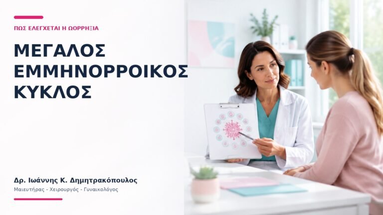 Μεγάλος Εμμηνορροϊκός Κύκλος: Πώς Ελέγχεται η Ωορρηξία; - Δρ. Ιωάννης Κ. Δημητρακόπουλος