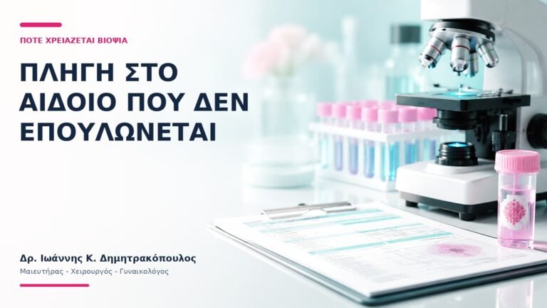 Πληγή στο Αιδοίο που Δεν Επουλώνεται: Πότε Χρειάζεται Βιοψία; - Δρ. Ιωάννης Κ. Δημητρακόπουλος
