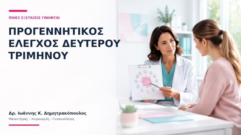 Προγεννητικός Έλεγχος Δεύτερου Τριμήνου: Ποιες Εξετάσεις Γίνονται; - Δρ. Ιωάννης Κ. Δημητρακόπουλος