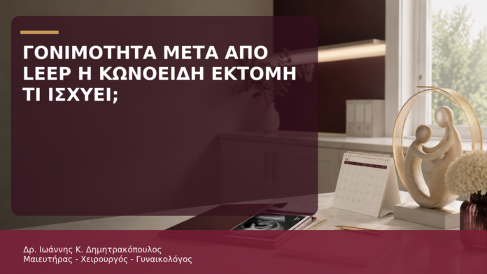 Γονιμότητα μετά από LEEP ή Κωνοειδή Εκτομή: Τι Ισχύει; Γονιμότητα μετά από LEEP ή Κωνοειδή Εκτομή: Τι Ισχύει; - Δρ. Ιωάννης Κ. Δημητρακόπουλος
