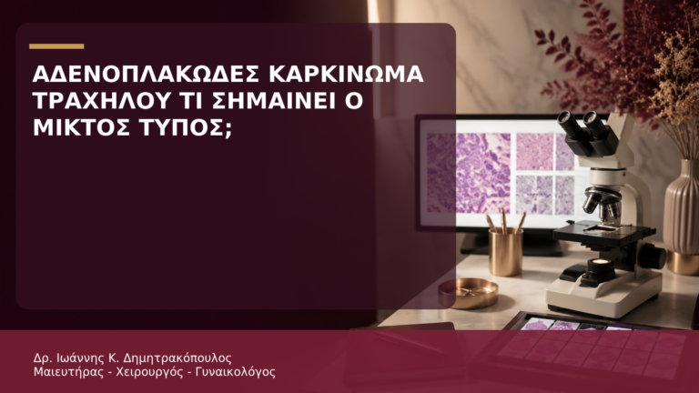 Αδενοπλακώδες Καρκίνωμα Τραχήλου: Τι Σημαίνει ο Μικτός Ιστολογικός Τύπος; - Δρ. Ιωάννης Κ. Δημητρακόπουλος