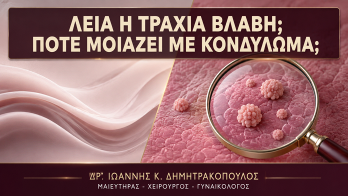 Λεία ή Τραχιά Βλάβη: Ποια Εικόνα Ταιριάζει σε Κονδύλωμα; Λεία ή Τραχιά Βλάβη: Ποια Εικόνα Ταιριάζει σε Κονδύλωμα; - Δρ. Ιωάννης Κ. Δημητρακόπουλος