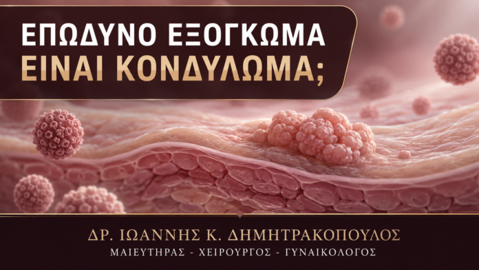 Επώδυνο Εξόγκωμα κάτω από το Δέρμα: Γιατί Δεν Ταιριάζει Συνήθως με Κονδύλωμα; - Δρ. Ιωάννης Κ. Δημητρακόπουλος
