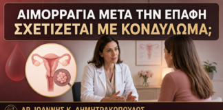Μικρή Αιμορραγία μετά την Επαφή: Μπορεί να Σχετίζεται με Κονδύλωμα; - Δρ. Ιωάννης Κ. Δημητρακόπουλος