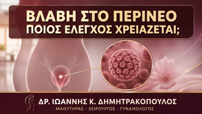 Βλάβη ανάμεσα σε Αιδοίο και Πρωκτό: Ποιος Έλεγχος Χρειάζεται; - Δρ. Ιωάννης Κ. Δημητρακόπουλος