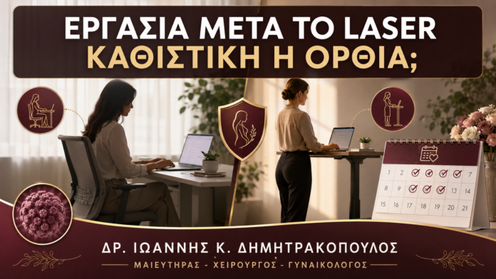 Καθιστική ή Όρθια Εργασία μετά το Laser Κονδυλωμάτων: Τι Χρειάζεται Προσοχή; - Δρ. Ιωάννης Κ. Δημητρακόπουλος