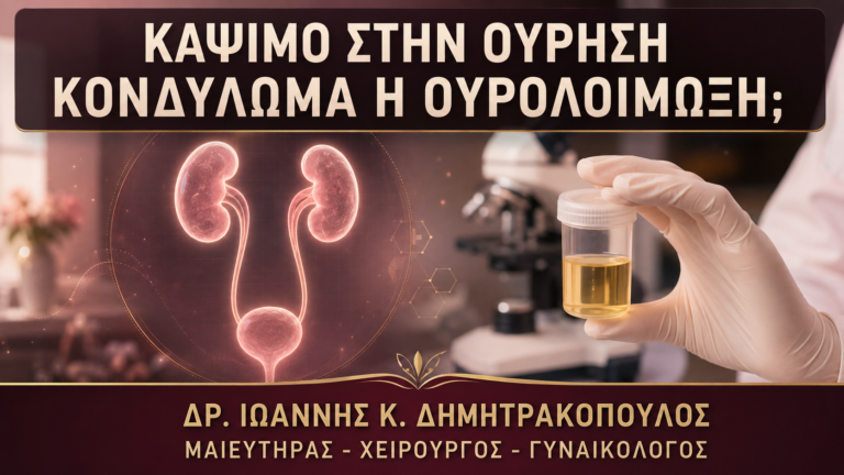 Κονδυλώματα κοντά στην Ουρήθρα και Κάψιμο στην Ούρηση: Τι Ελέγχεται; - Δρ. Ιωάννης Κ. Δημητρακόπουλος