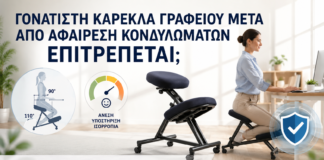 Γονατιστή Καρέκλα Γραφείου μετά από Αφαίρεση Κονδυλωμάτων: Επιτρέπεται; - Δρ. Ιωάννης Κ. Δημητρακόπουλος