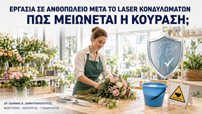 Εργασία σε Ανθοπωλείο μετά από Laser Κονδυλωμάτων: Πώς Μειώνεται η Κούραση; - Δρ. Ιωάννης Κ. Δημητρακόπουλος