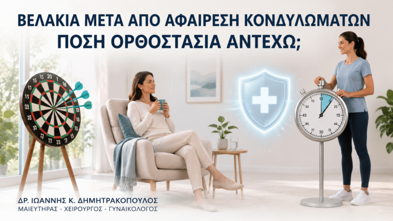 Βελάκια μετά από Αφαίρεση Κονδυλωμάτων: Πόση Ορθοστασία Αντέχω; - Δρ. Ιωάννης Κ. Δημητρακόπουλος
