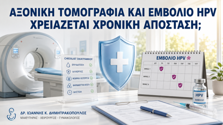 Αξονική Τομογραφία και Εμβόλιο HPV: Χρειάζεται Χρονική Απόσταση; - Δρ. Ιωάννης Κ. Δημητρακόπουλος