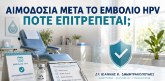 Αιμοδοσία μετά το Εμβόλιο HPV: Πότε Επιτρέπεται; - Δρ. Ιωάννης Κ. Δημητρακόπουλος