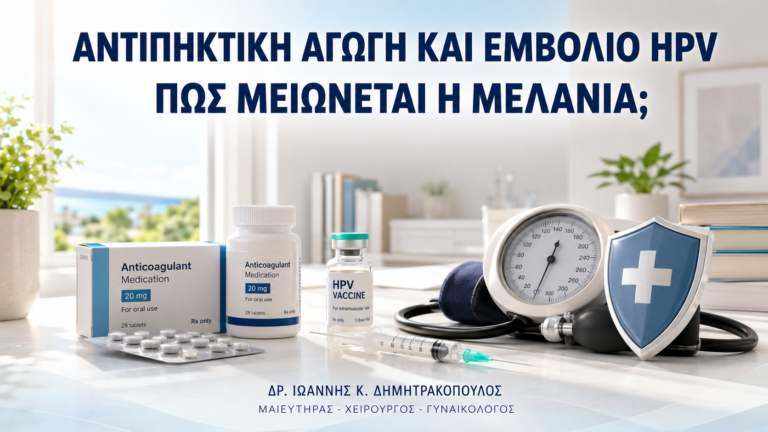 Αντιπηκτική Αγωγή και Εμβόλιο HPV: Πώς Μειώνεται η Μελανιά; - Δρ. Ιωάννης Κ. Δημητρακόπουλος