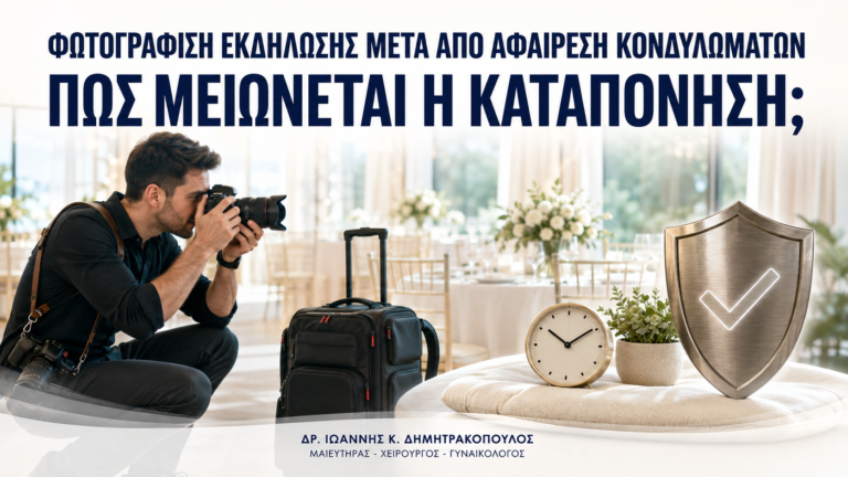 Φωτογράφιση Εκδήλωσης μετά από Αφαίρεση Κονδυλωμάτων: Πώς Μειώνεται η Καταπόνηση; - Δρ. Ιωάννης Κ. Δημητρακόπουλος