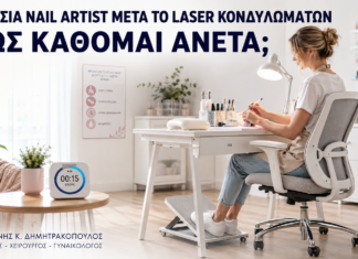 Εργασία Nail Artist μετά από Laser Κονδυλωμάτων: Πώς Κάθομαι Άνετα; - Δρ. Ιωάννης Κ. Δημητρακόπουλος