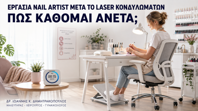 Εργασία Nail Artist μετά από Laser Κονδυλωμάτων: Πώς Κάθομαι Άνετα; Εργασία Nail Artist μετά από Laser Κονδυλωμάτων: Πώς Κάθομαι Άνετα; - Δρ. Ιωάννης Κ. Δημητρακόπουλος