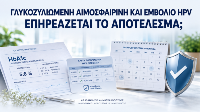Γλυκοζυλιωμένη Αιμοσφαιρίνη και Εμβόλιο HPV: Επηρεάζεται το Αποτέλεσμα; Γλυκοζυλιωμένη Αιμοσφαιρίνη και Εμβόλιο HPV: Επηρεάζεται το Αποτέλεσμα; - Δρ. Ιωάννης Κ. Δημητρακόπουλος