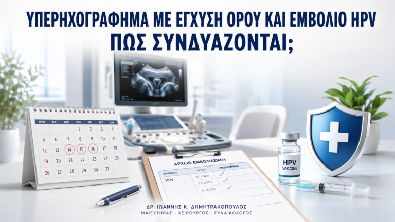 Υπερηχογράφημα με Έγχυση Φυσιολογικού Ορού και Εμβόλιο HPV: Πώς Συνδυάζονται; - Δρ. Ιωάννης Κ. Δημητρακόπουλος
