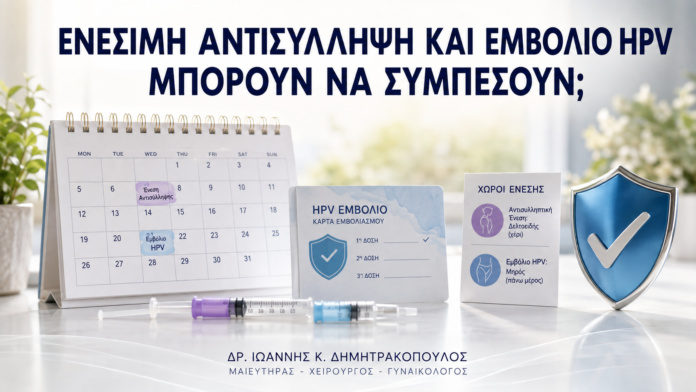Ενέσιμη Αντισύλληψη και Εμβόλιο HPV: Μπορούν να Συμπέσουν; Ενέσιμη Αντισύλληψη και Εμβόλιο HPV: Μπορούν να Συμπέσουν; - Δρ. Ιωάννης Κ. Δημητρακόπουλος