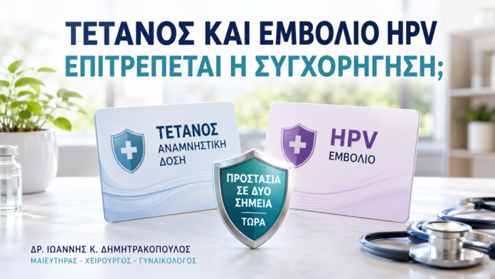 Αναμνηστική Δόση Τετάνου και Εμβόλιο HPV: Επιτρέπεται η Συγχορήγηση; Αναμνηστική Δόση Τετάνου και Εμβόλιο HPV: Επιτρέπεται η Συγχορήγηση; - Δρ. Ιωάννης Κ. Δημητρακόπουλος